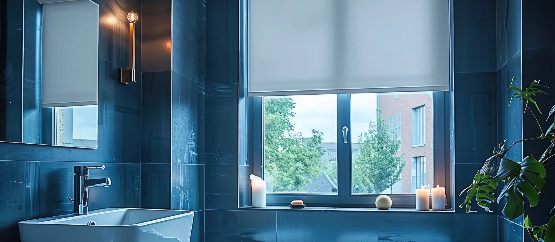 tenda rullo bianca su misura milano